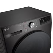LG Waschtrockner Schwarz (D/A, 9 kg / 6 kg, 1.360 U./Min.) mit Steam & TurboWash® 360° | W4WR7096YB, W4WR7096YB