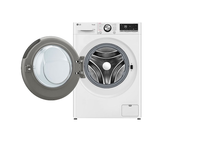 LG Waschtrockner mit AI DD® | 11 KG Waschen | 6 KG Trocknen | 1.400 U./Min. | Steam | TurboWash® 360° | Neue Wohlfühl-Trommel | Wi-Fi-Funktion | EEK D | W4WR70E6Y, W4WR70E6Y