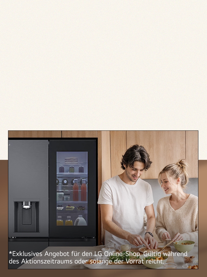 Bilder mit LG-Haushaltsgeräten.