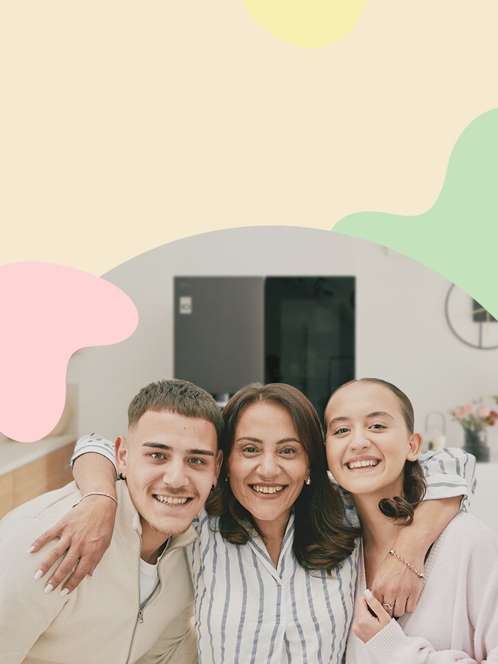 image featuring a person and LG home appliances	