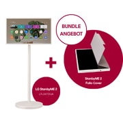 Vorderansicht von LG StanbyME 2 - Superportabler 27-Zoll-Touchscreen + Folio Cover 27LX6TDGA.FC25001
