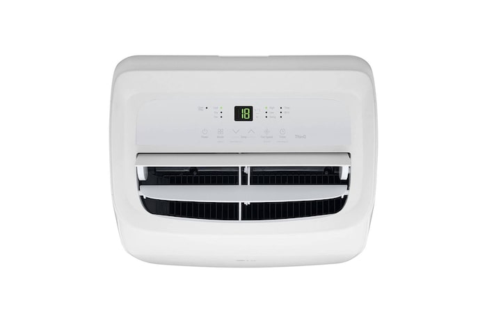 Rückwandbelüftung und Komponenten der tragbaren Klimaanlage LG 9000 BTU P9NC09PSAB1