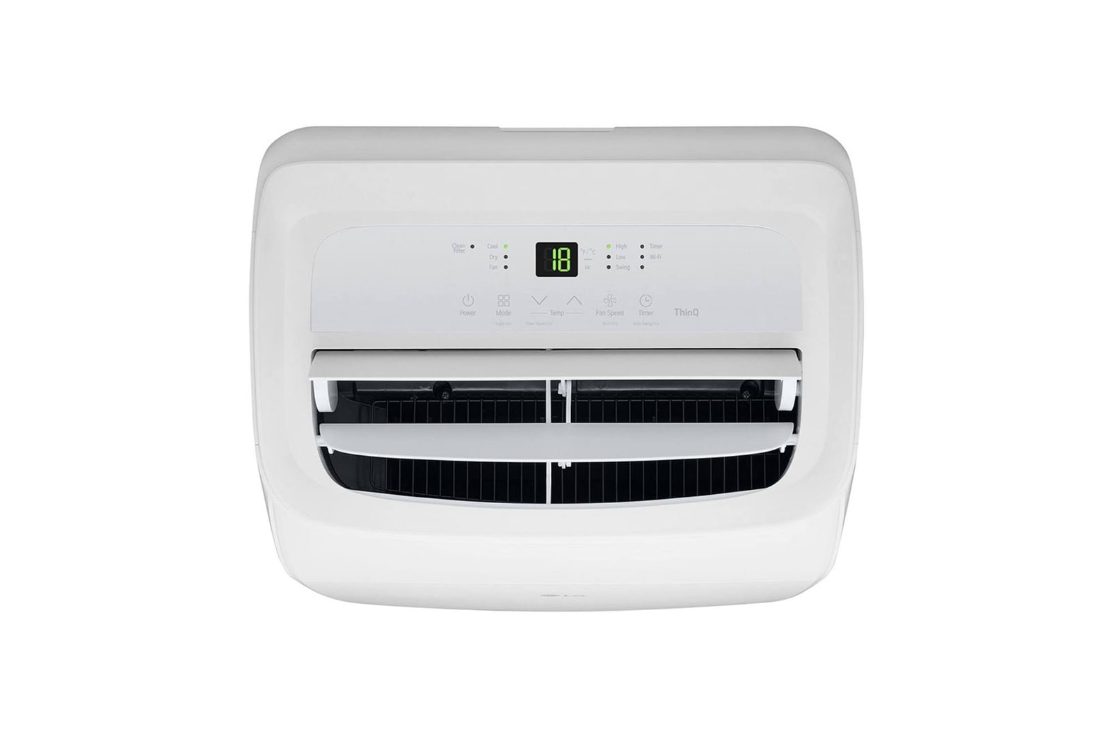 Rückwandbelüftung und Komponenten der tragbaren Klimaanlage LG 9000 BTU P9NC09PSAB1