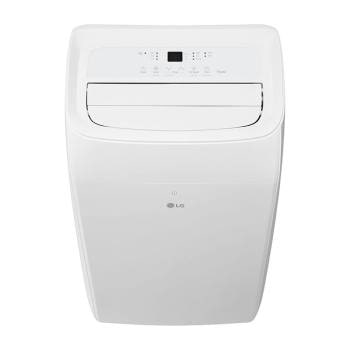 Front view detail of LG 9,000 BTU portable air conditioner P9NC09TSED0