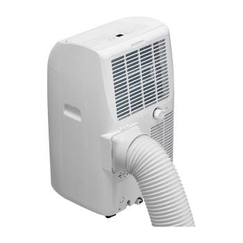 Rear exhaust hose connection on LG 9,000 BTU portable air conditioner P9NC09TSED0