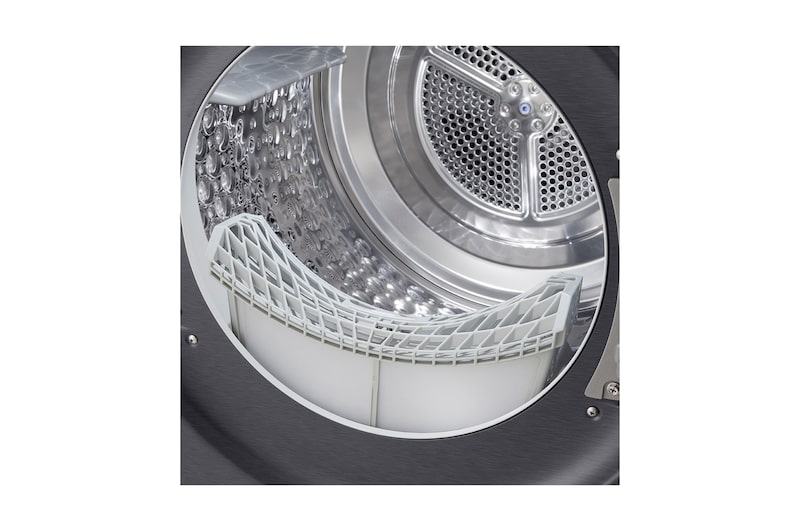 LG Trockner Schwarz (EEK B, 9 kg) mit AI Dry, Dual Inverter Wärmepumpentechnologie & selbstreinigendem Kondensator I RT90X7B, RT90X7B