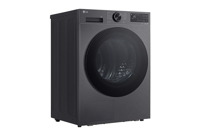 LG Trockner Schwarz (EEK B, 9 kg) mit AI Dry, Dual Inverter Wärmepumpentechnologie & selbstreinigendem Kondensator I RT90X7B, RT90X7B