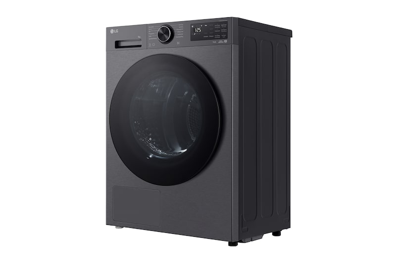 LG Trockner Schwarz (EEK B, 9 kg) mit AI Dry, Dual Inverter Wärmepumpentechnologie & selbstreinigendem Kondensator I RT90X7B, RT90X7B