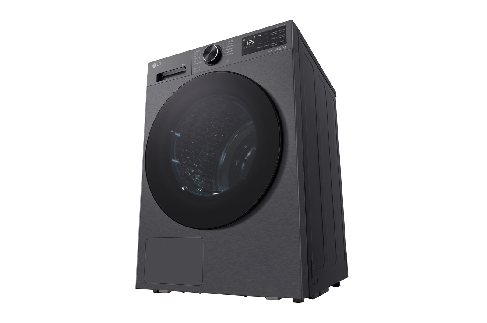 LG Trockner Schwarz (EEK B, 9 kg) mit AI Dry, Dual Inverter Wärmepumpentechnologie & selbstreinigendem Kondensator I RT90X7B, RT90X7B