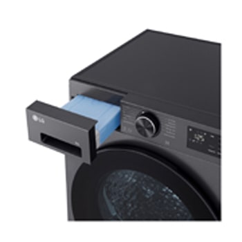 LG Trockner Schwarz (EEK B, 9 kg) mit AI Dry, Dual Inverter Wärmepumpentechnologie & selbstreinigendem Kondensator I RT90X7B, RT90X7B