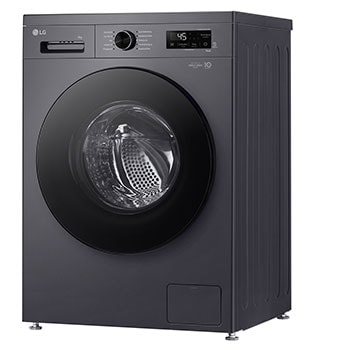 LG Waschmaschine Dark Stone (A, 9 kg, 1.310 U./Min.) Unterbaufähig mit Steam & Inverter Direct Drive® | F4WB309YB, F4WB309YB