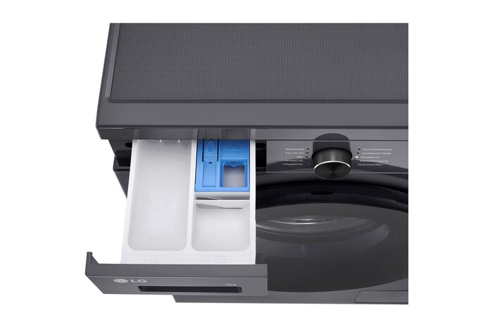 Detergent drawer top view