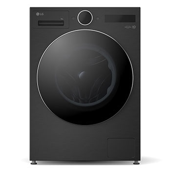 Vorderseite von Waschmaschine Matte Black (A-55%*, 9 kg,  1.350 U./Min.) mit AI DD® & TurboWash®360° | F4WX9092B