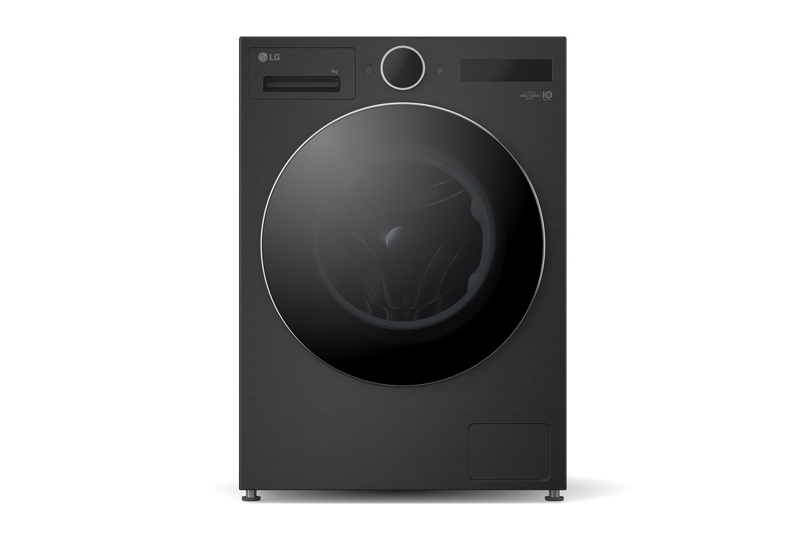 Vorderseite von Waschmaschine Matte Black (A-55%*, 9 kg,  1.350 U./Min.) mit AI DD® & TurboWash®360° | F4WX9092B
