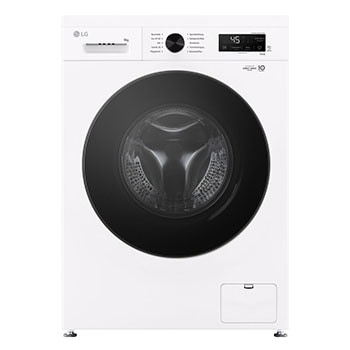 LG Waschmaschine Essence White (A, 9 kg, 1.350 U./Min.) Unterbaufähig mit Steam & Inverter Direct Drive® | LG F4WB309Y, F4WB309Y