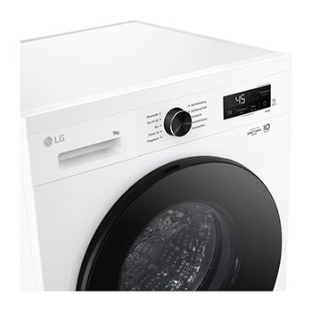 LG Waschmaschine Essence White (A, 9 kg, 1.350 U./Min.) Unterbaufähig mit Steam & Inverter Direct Drive® | LG F4WB309Y, F4WB309Y