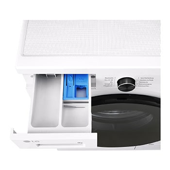 LG Waschmaschine Essence White (A, 9 kg, 1.350 U./Min.) Unterbaufähig mit Steam & Inverter Direct Drive® | LG F4WB309Y, F4WB309Y