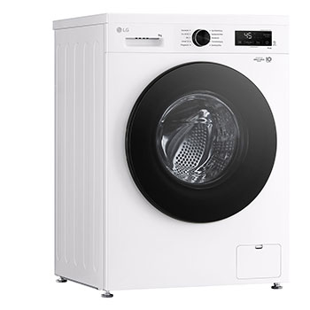 LG Waschmaschine Essence White (A, 9 kg, 1.350 U./Min.) Unterbaufähig mit Steam & Inverter Direct Drive® | LG F4WB309Y, F4WB309Y