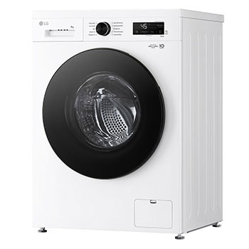 LG Waschmaschine Essence White (A, 9 kg, 1.350 U./Min.) Unterbaufähig mit Steam & Inverter Direct Drive® | LG F4WB309Y, F4WB309Y