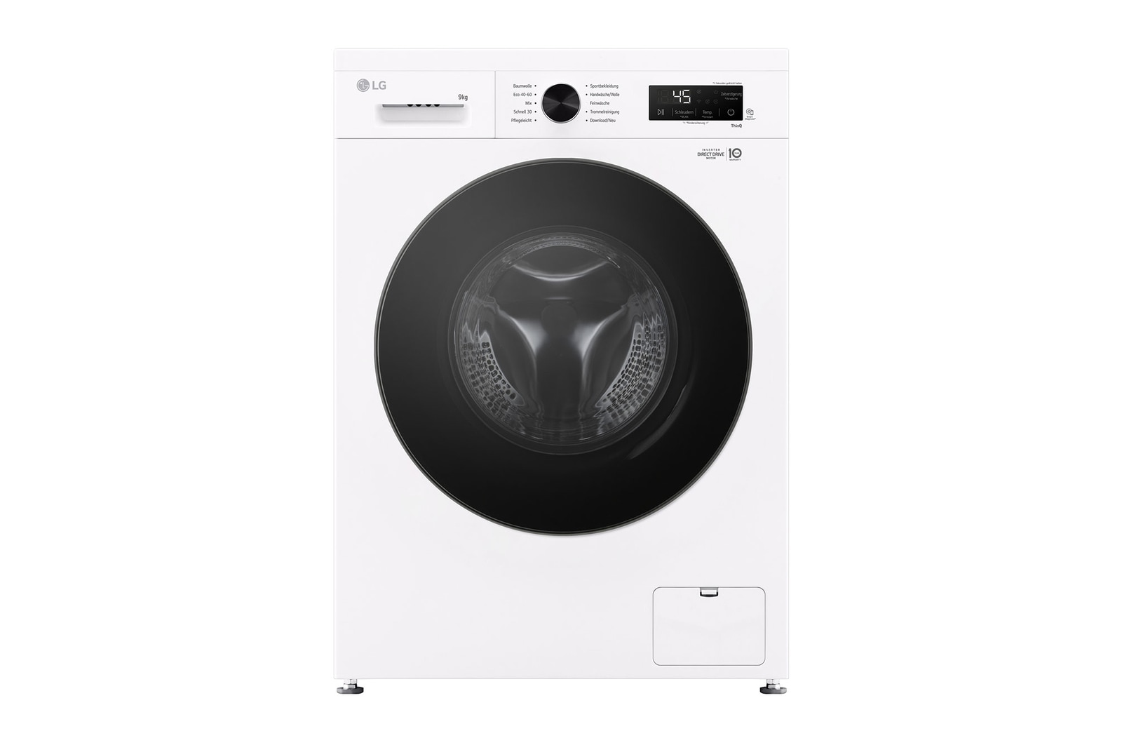 LG Waschmaschine Essence White (A, 9 kg, 1.350 U./Min.) Unterbaufähig mit Steam & Inverter Direct Drive® | LG F4WB309Y, F4WB309Y