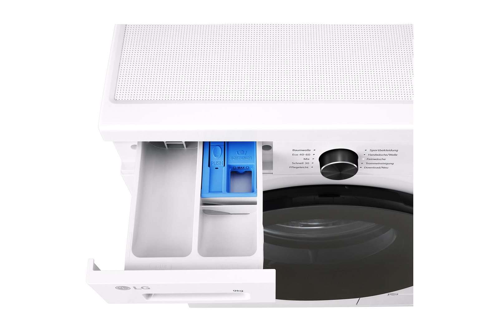 LG Waschmaschine Essence White (A, 9 kg, 1.350 U./Min.) Unterbaufähig mit Steam & Inverter Direct Drive® | LG F4WB309Y, F4WB309Y