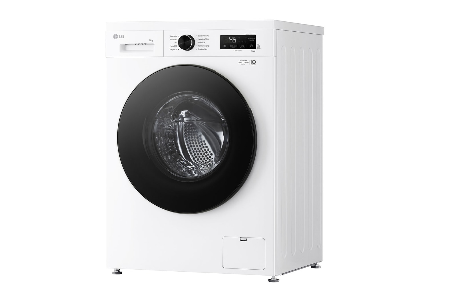 LG Waschmaschine Essence White (A, 9 kg, 1.350 U./Min.) Unterbaufähig mit Steam & Inverter Direct Drive® | LG F4WB309Y, F4WB309Y