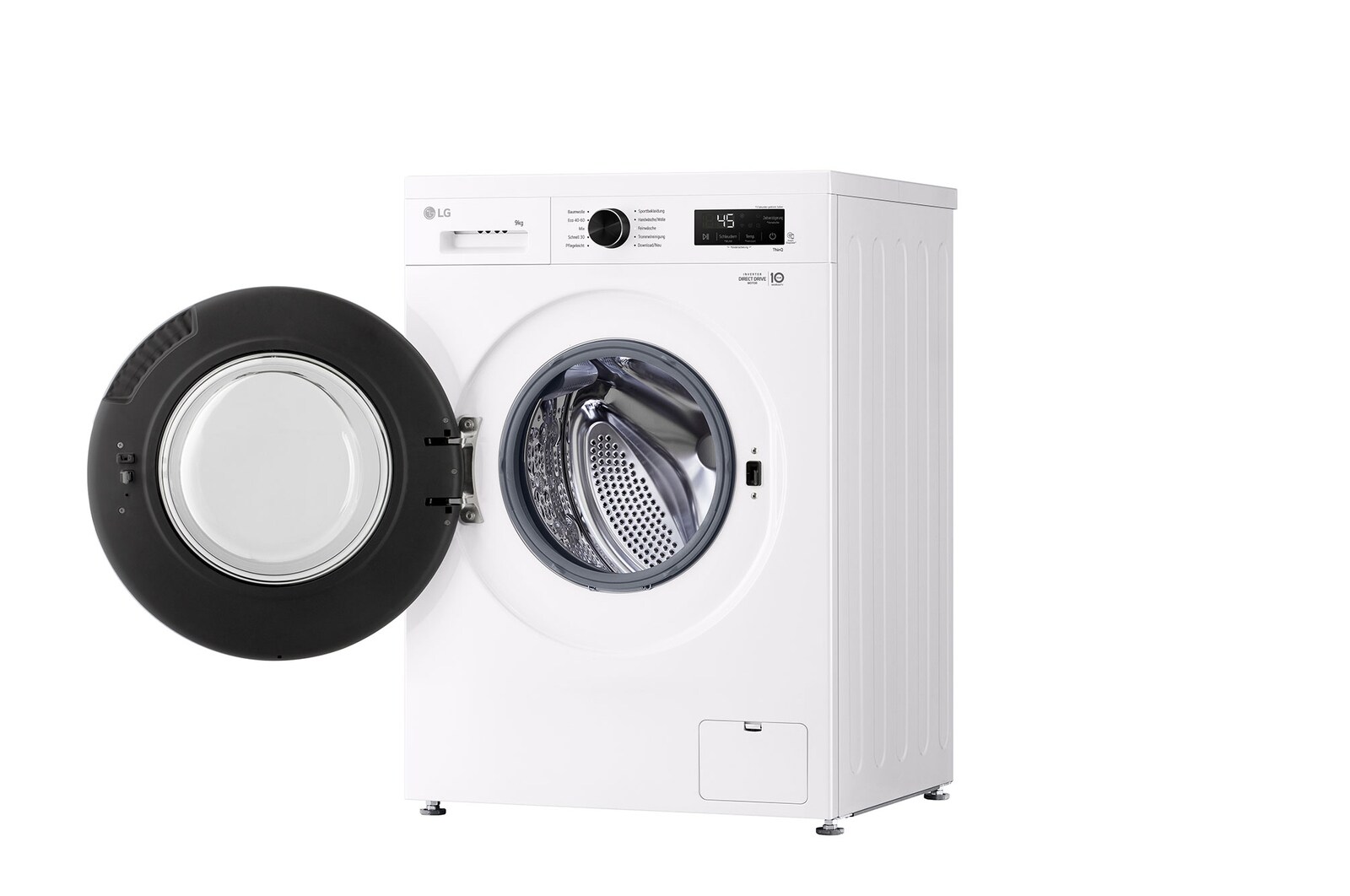 LG Waschmaschine Essence White (A, 9 kg, 1.350 U./Min.) Unterbaufähig mit Steam & Inverter Direct Drive® | LG F4WB309Y, F4WB309Y