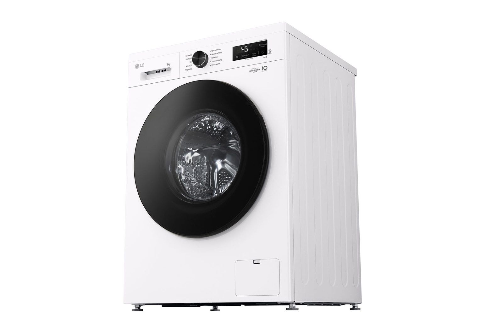 LG Waschmaschine Essence White (A, 9 kg, 1.350 U./Min.) Unterbaufähig mit Steam & Inverter Direct Drive® | LG F4WB309Y, F4WB309Y