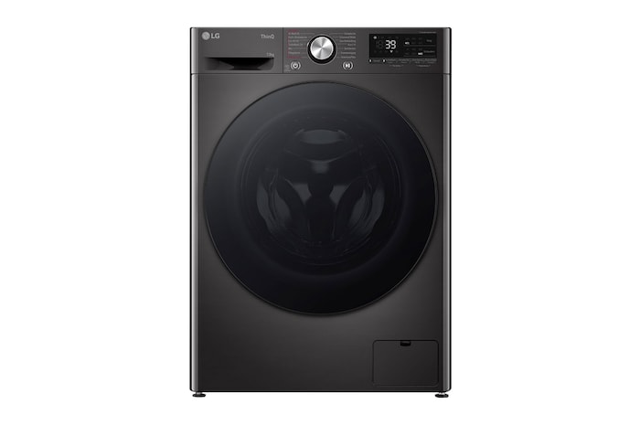 LG Waschmaschine Schwarz (A-20%*, 13 kg, 1.360 U./Min.) mit AI DD® & TurboWash®360° | F4WR703YB, F4WR703YB