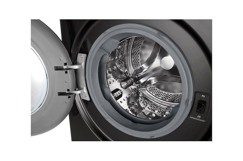 LG Waschmaschine Schwarz (A-20%*, 13 kg, 1.360 U./Min.) mit AI DD® & TurboWash®360° | F4WR703YB, F4WR703YB