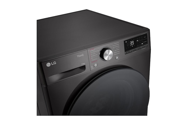 LG Waschmaschine Schwarz (A-20%*, 13 kg, 1.360 U./Min.) mit AI DD® & TurboWash®360° | F4WR703YB, F4WR703YB