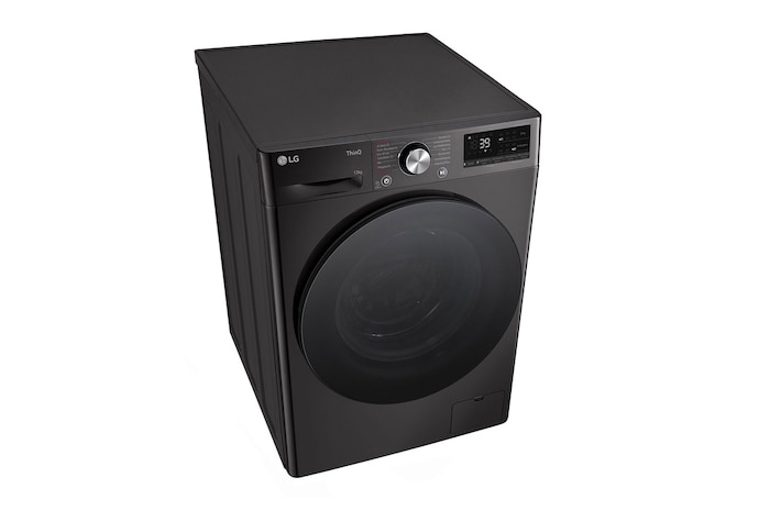 LG Waschmaschine Schwarz (A-20%*, 13 kg, 1.360 U./Min.) mit AI DD® & TurboWash®360° | F4WR703YB, F4WR703YB