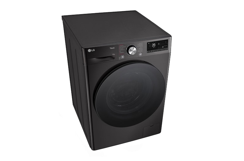 LG Waschmaschine Schwarz (A-20%*, 13 kg, 1.360 U./Min.) mit AI DD® & TurboWash®360° | F4WR703YB, F4WR703YB