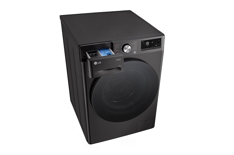 LG Waschmaschine Schwarz (A-20%*, 13 kg, 1.360 U./Min.) mit AI DD® & TurboWash®360° | F4WR703YB, F4WR703YB