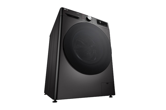 LG Waschmaschine Schwarz (A-20%*, 13 kg, 1.360 U./Min.) mit AI DD® & TurboWash®360° | F4WR703YB, F4WR703YB