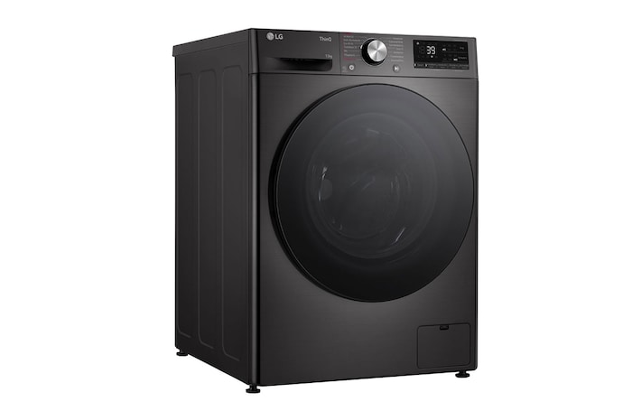 LG Waschmaschine Schwarz (A-20%*, 13 kg, 1.360 U./Min.) mit AI DD® & TurboWash®360° | F4WR703YB, F4WR703YB