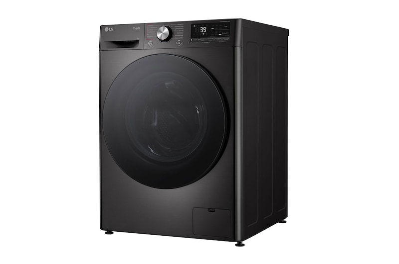 LG Waschmaschine Schwarz (A-20%*, 13 kg, 1.360 U./Min.) mit AI DD® & TurboWash®360° | F4WR703YB, F4WR703YB