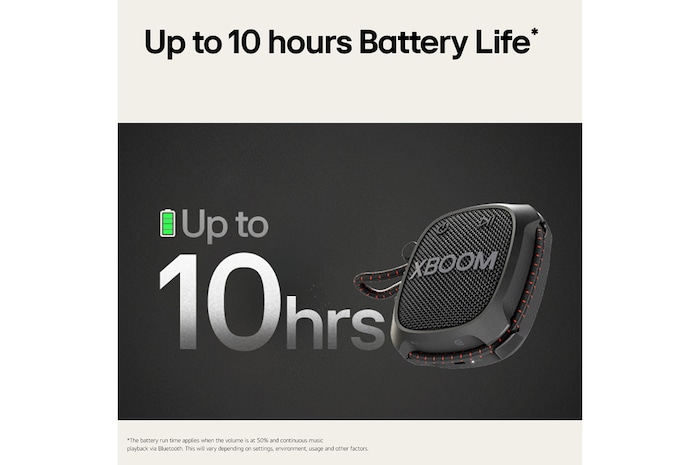 Up to 10hours battery life