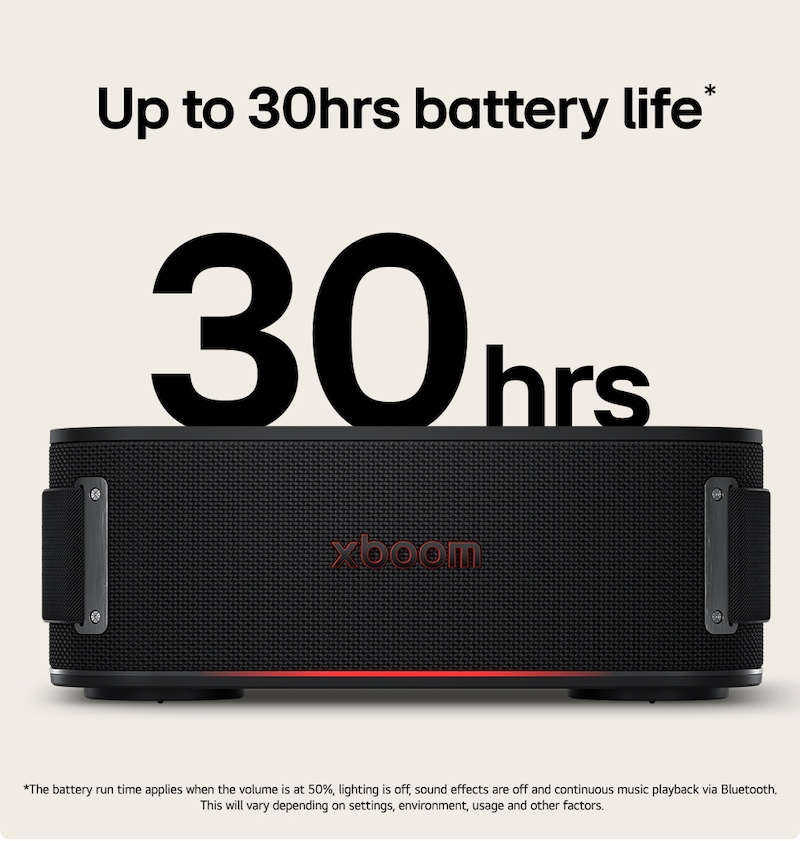 LG xboom Bounce by will.i.am | Portable Bluetooth Speaker | xboom Signature Sound with Upward Passive Radiators, BOUNCE