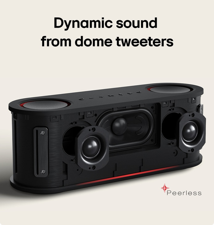 LG xboom Bounce by will.i.am | Portable Bluetooth Speaker | xboom Signature Sound with Upward Passive Radiators, BOUNCE