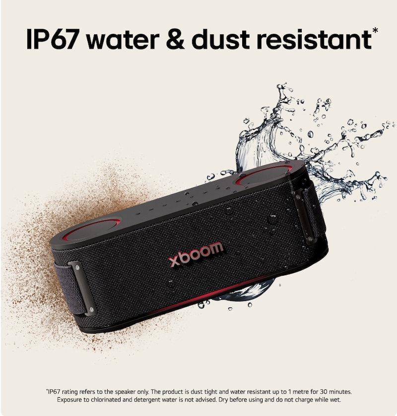 LG xboom Bounce by will.i.am | Portable Bluetooth Speaker | xboom Signature Sound with Upward Passive Radiators, BOUNCE