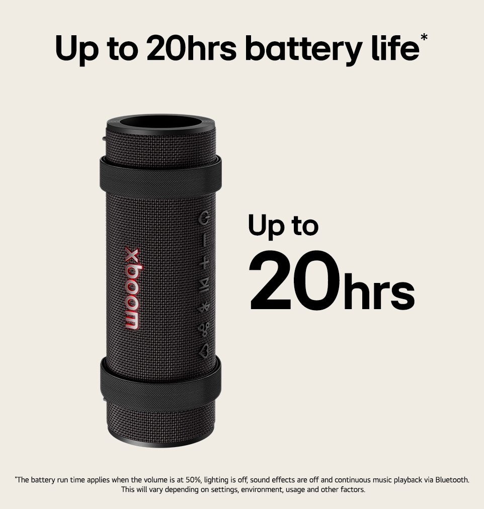 LG xboom Grab by will.i.am | Portable Bluetooth Speaker, GRAB