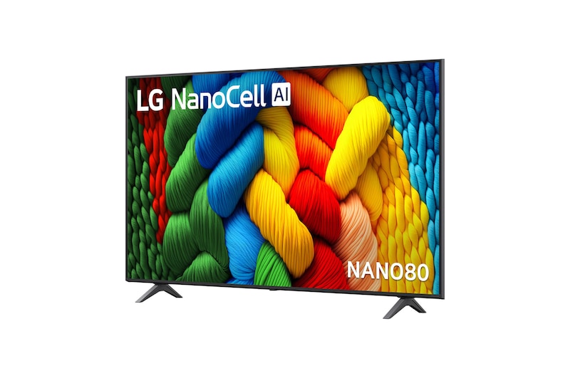 LG 65 inch LG NanoCell AI NANO80 4K Smart TV 2025, 65NANO80ASA