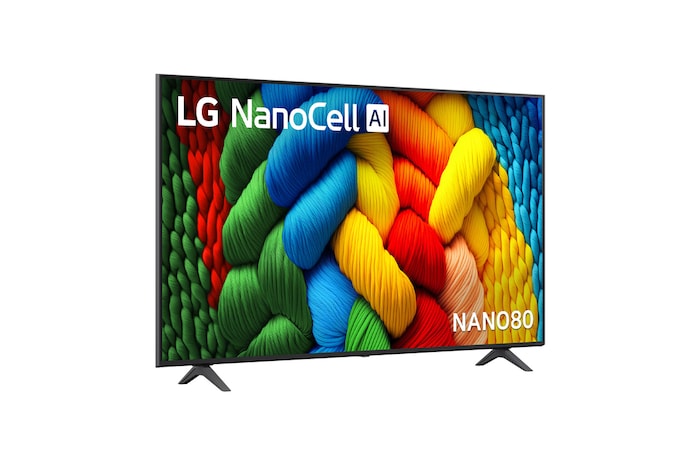LG 65 inch LG NanoCell AI NANO80 4K Smart TV 2025, 65NANO80ASA