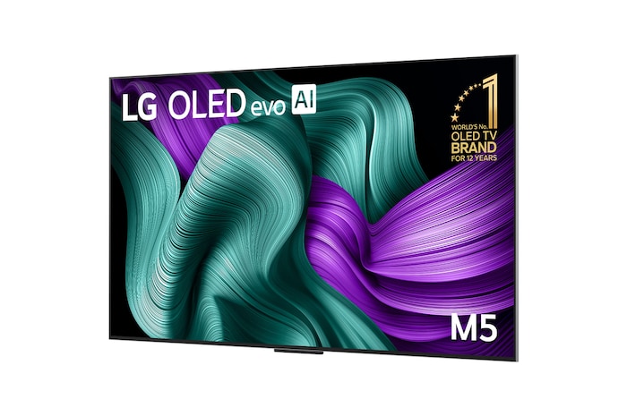 LG True Wireless TV 65 inch LG OLED evo AI M5 with 4K 144Hz Video & Audio Transfer, OLED65M5PSA
