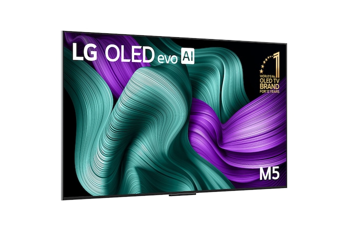 LG True Wireless TV 65 inch LG OLED evo AI M5 with 4K 144Hz Video & Audio Transfer, OLED65M5PSA