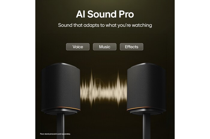AI Sound Pro recognises genre and adjusts EQ for each genre.