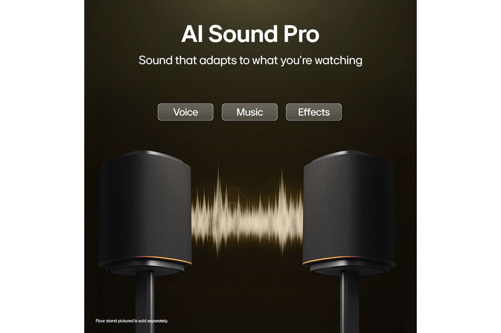 AI Sound Pro recognises genre and adjusts EQ for each genre.