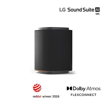 Front view of LG Sound Suite M5 Wireless Speaker with 1.1.1 Channels & Dolby Atmos FlexConnect Sound-Suite-M5