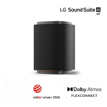 Front view of LG Sound Suite M7 Wireless Speaker with 2.1.1 Channels & Dolby Atmos FlexConnect Sound-Suite-M7
